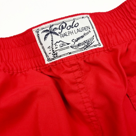 Polo Ralph Lauren Mens Small Red Swim Trunks EUC - Picture 5 of 8